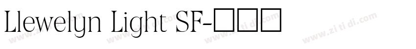 Llewelyn Light SF字体转换